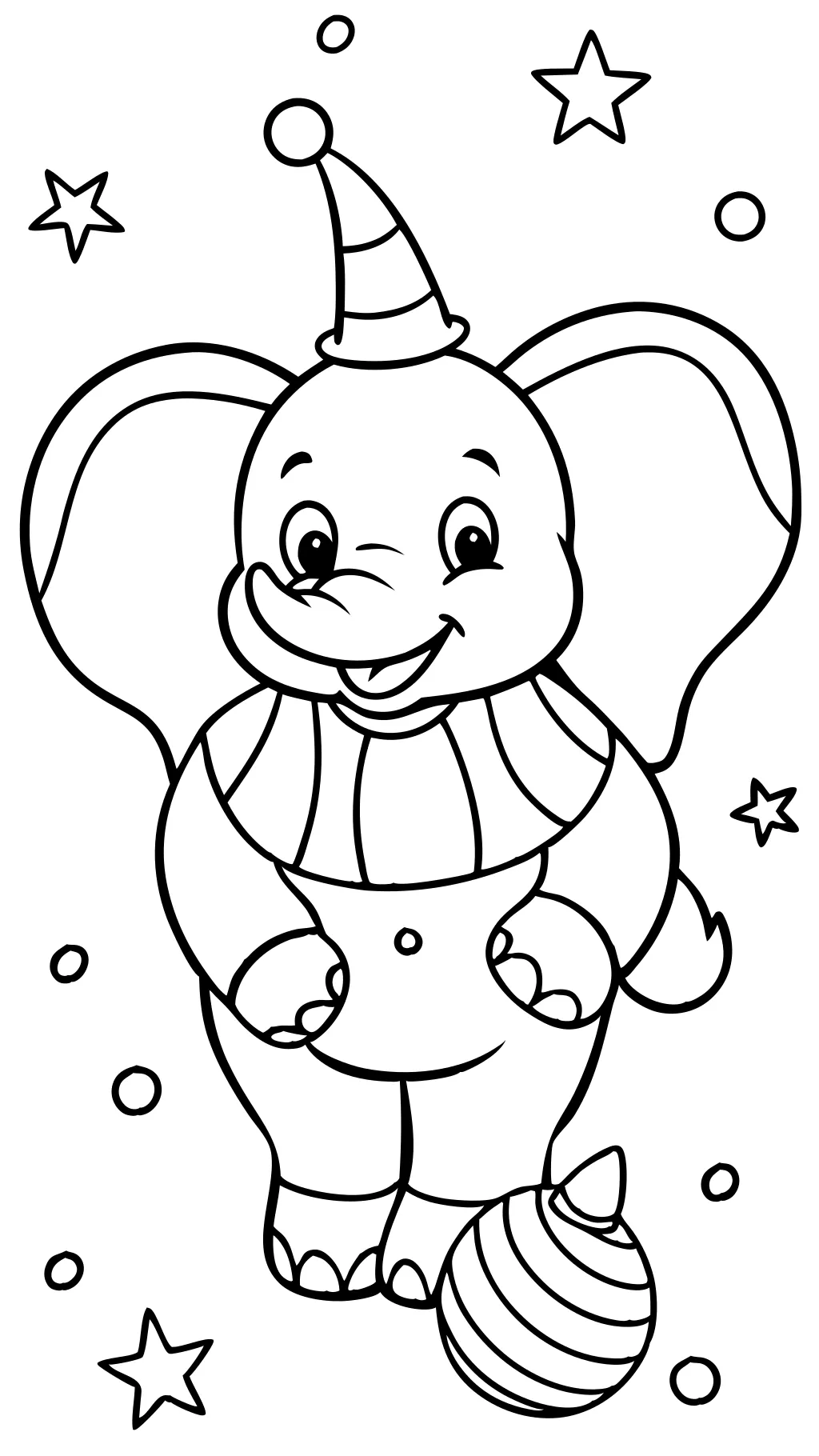 Página para colorear dumbo